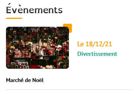 Capture d'écran évènement sans heure de début