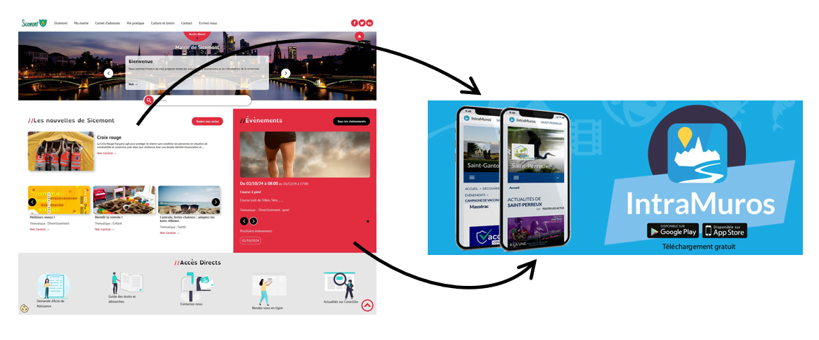 interconnexion CmonSite Intramuros